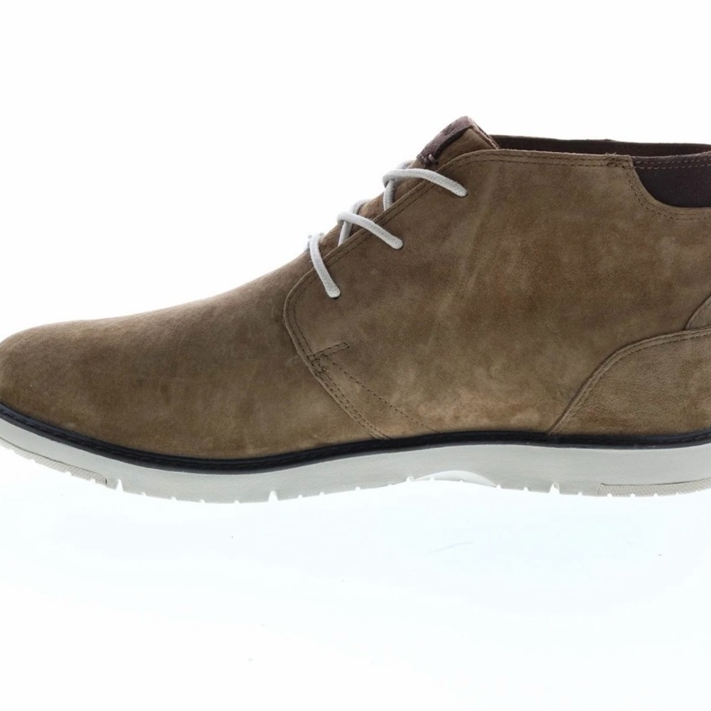 TOMS Navi Mens Brown Nubuck Lace up Chukka Boots - Picture 5 of 11